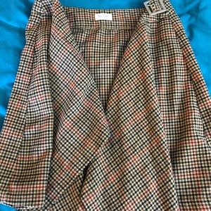 plaid skirt